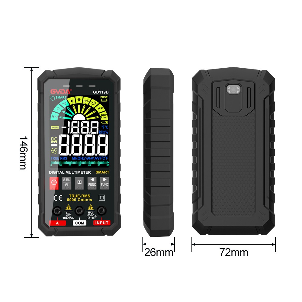 4. Digital multimter Product Size 4. Digital multimter Product Size