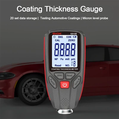 2024 GVDA þróa nýjan GD198 Bíla mála húðun Þykkt Gauge Bíll Paint Electroplat...